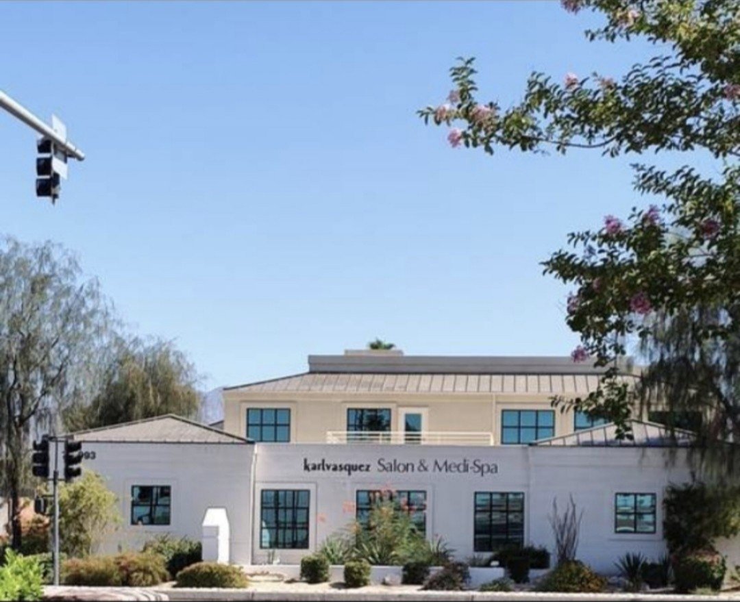 Karl Vasquez Salon and Medi-Spa building exterior in Palm Desert